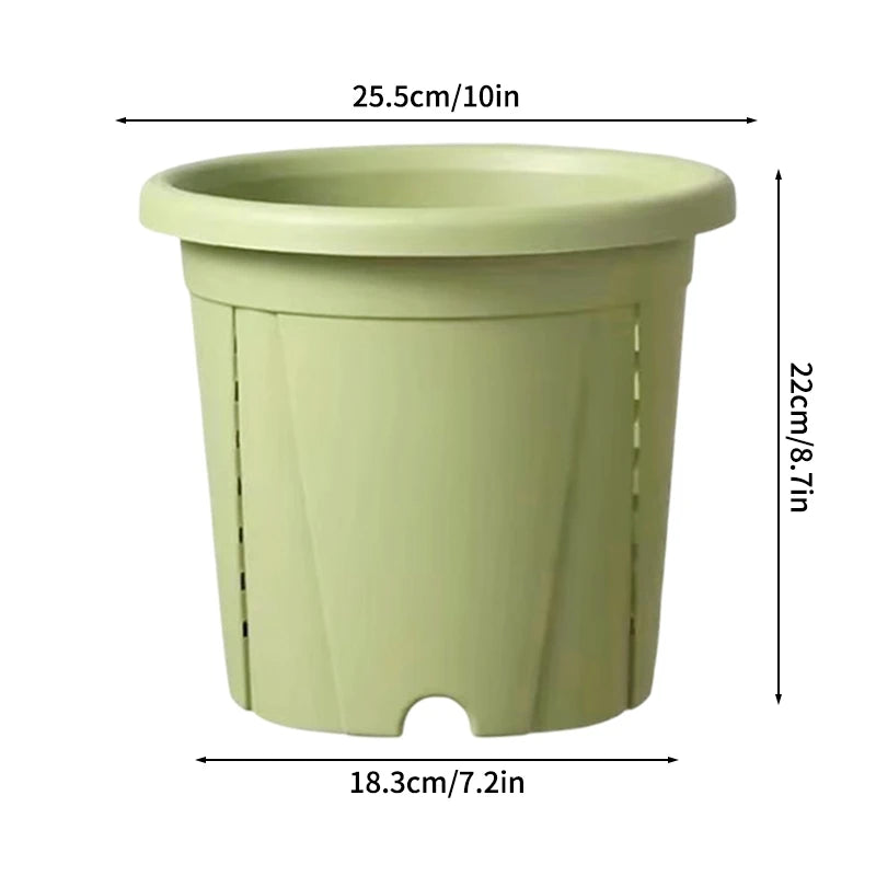 Plastic Flower Pot Root Control Breathable Nursery Pot Thickened Resin Plant Pot Garden Balcony Planting Potted Seedling Planter