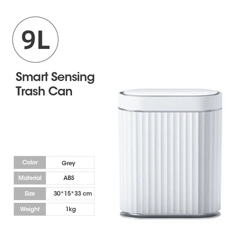 Electronic Automatic Smart Sensor Garbage Bin Household 7L/9L Smart Trash Can Toilet Waste Garbage Can for Kitchen Bathroom