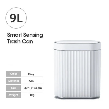 Electronic Automatic Smart Sensor Garbage Bin Household 7L/9L Smart Trash Can Toilet Waste Garbage Can for Kitchen Bathroom