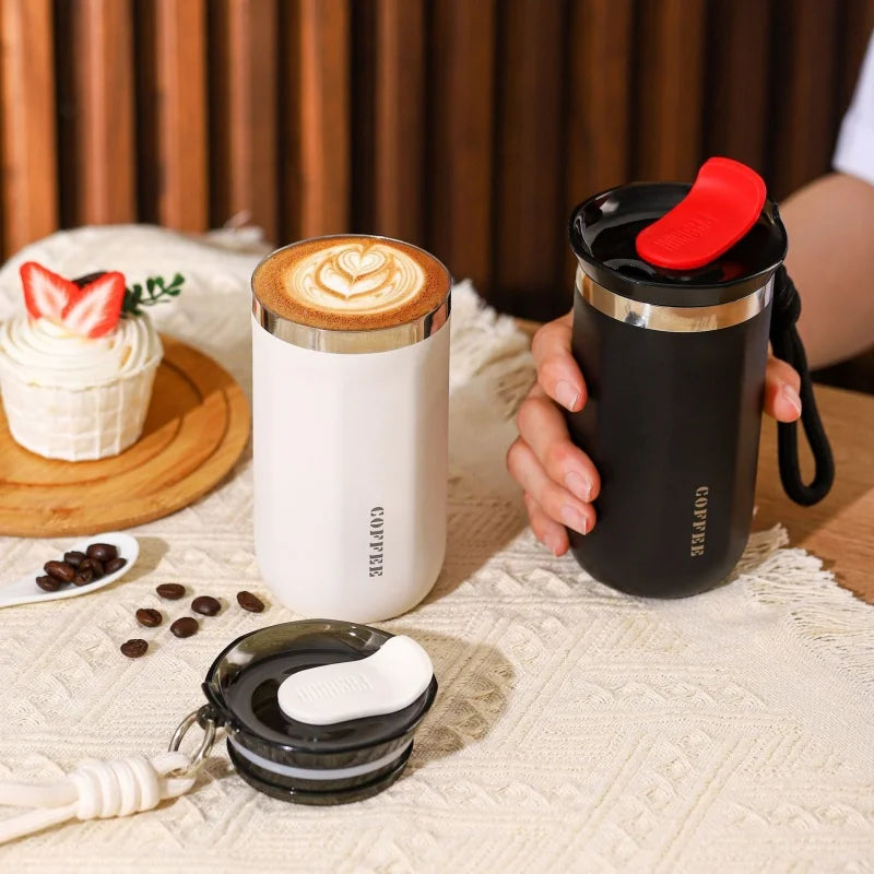 350/500ML Stainless Steel Insulated Cup with Lid Portable Coffee Cups Thermal Mug Vacuum Flask Office Travle Camping Drinkware