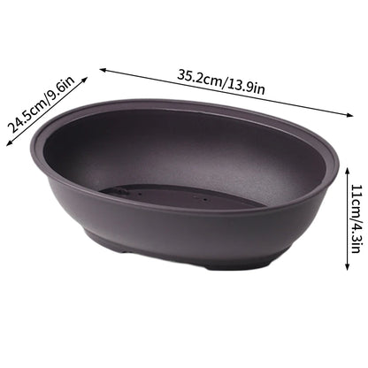 Rectangular Bonsai Training Pots Plastic Flowerpot with Drainage Tray Succulent Plants Pot Bonsai Plants Growing Pots Home Decor