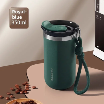 350/500ML Stainless Steel Insulated Cup with Lid Portable Coffee Cups Thermal Mug Vacuum Flask Office Travle Camping Drinkware