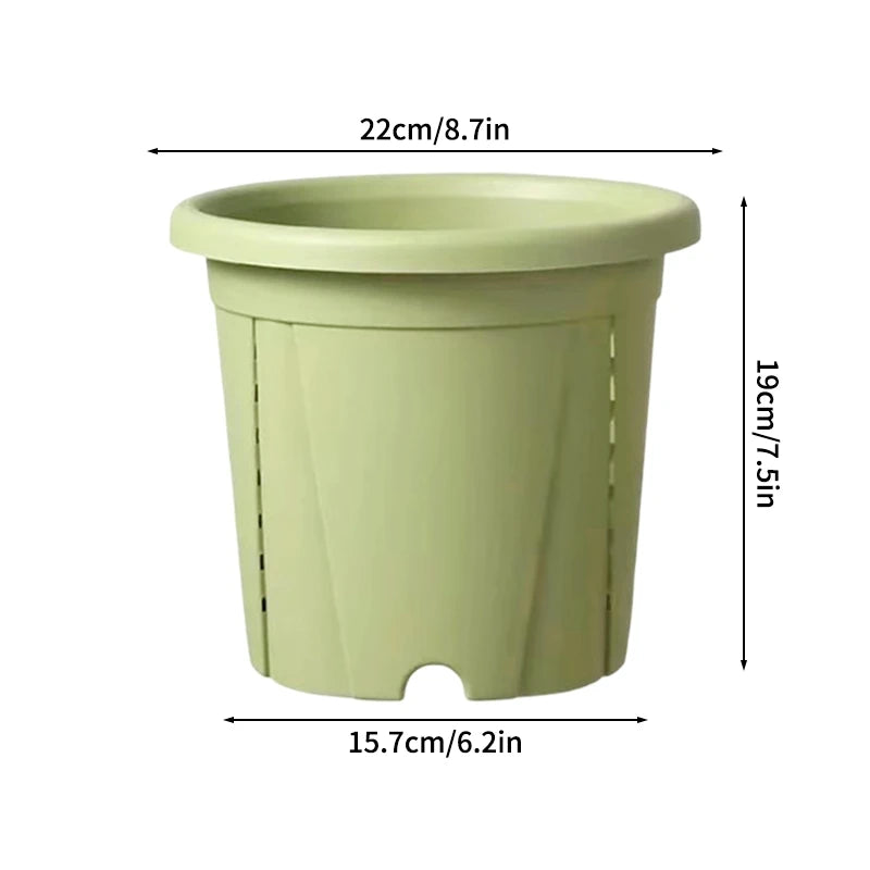 Plastic Flower Pot Root Control Breathable Nursery Pot Thickened Resin Plant Pot Garden Balcony Planting Potted Seedling Planter