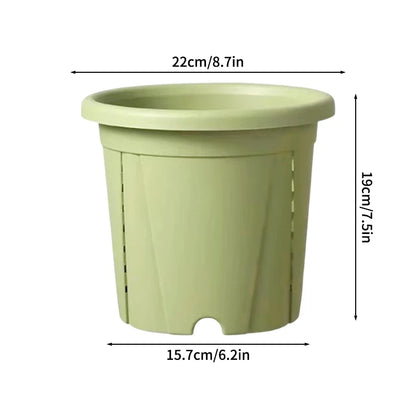 Plastic Flower Pot Root Control Breathable Nursery Pot Thickened Resin Plant Pot Garden Balcony Planting Potted Seedling Planter
